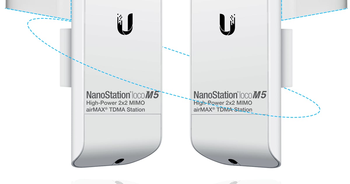 Pre Configured Bundle Of 2 Ubiquiti NanoStation LOCOM5 P2P 2 Units Kit